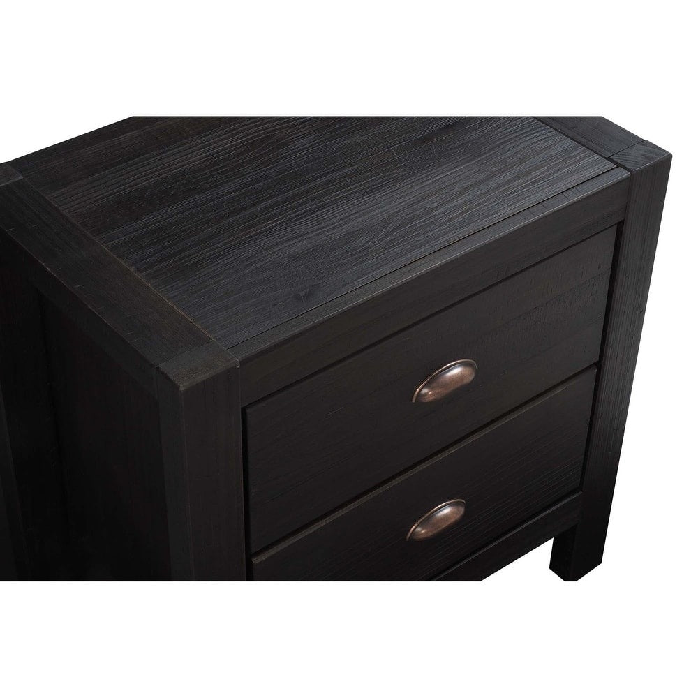Montauk Solid Wood 2-drawer Nightstand