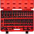 02448A 1/2-Inch Drive Impact Socket Set ¨C 65-Piece Master Kit Covering SAE (3/8¡å¨C1-1/4¡å) and Metric (10¨C24 mm). Includes Deep/Shallow Sockets. Adapters & Ratchet