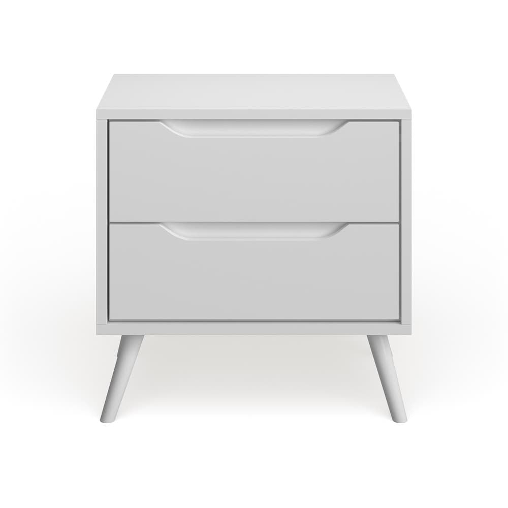 Bodo Mid-century Modern Wood 2-Drawer Nightstand by Carson Carrington