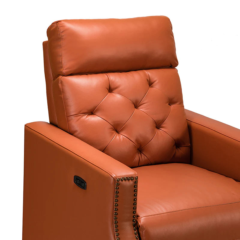 Carlota 31.5 Wide Genuine Leather Power Recliner