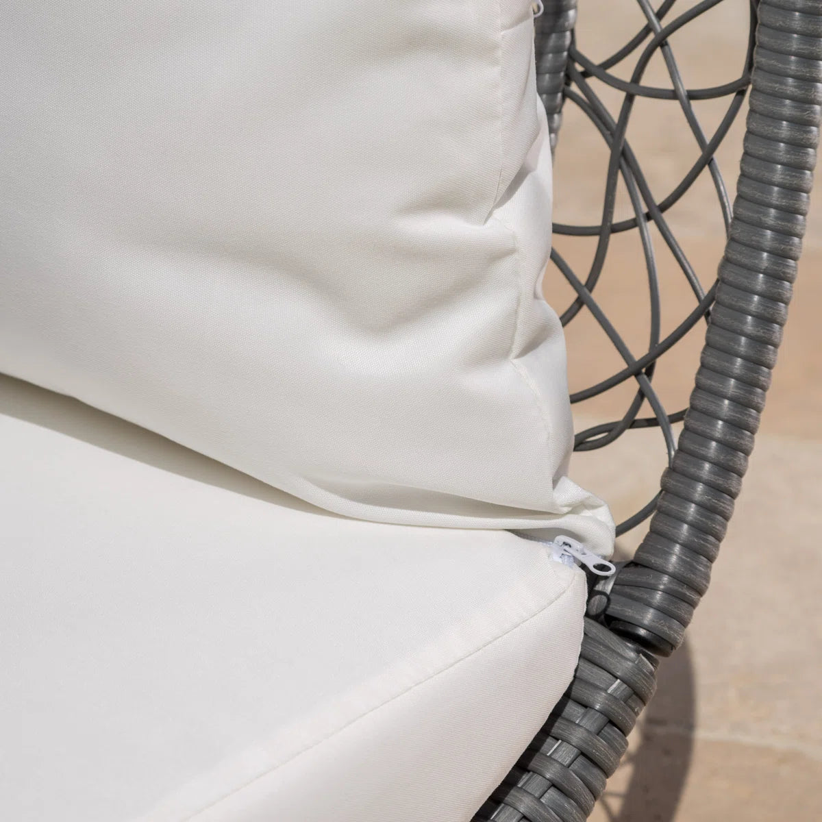 Lavina 91.26'' Aluminium.Wicker Outdoor Patio Daybed