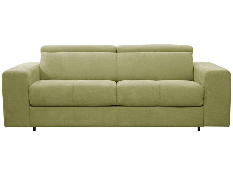 Canape droit convertible MODENA 3 pl Tissu taupe