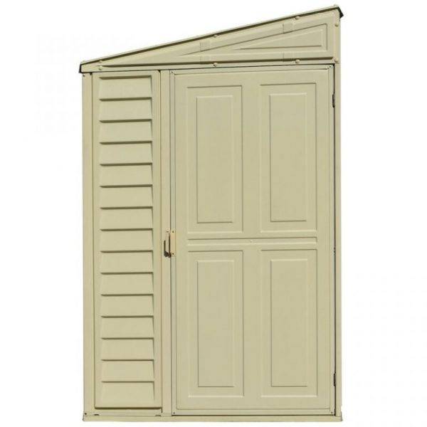 4 ft. W x 8 ft. D Plastic Lean-To Storage Shed