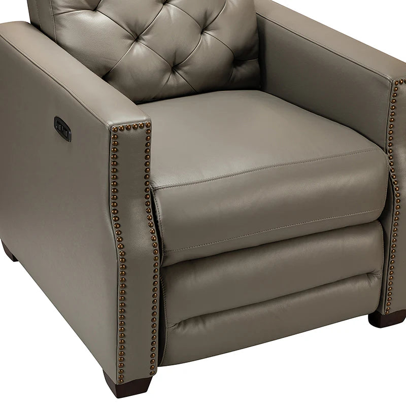 Carlota 31.5 Wide Genuine Leather Power Recliner