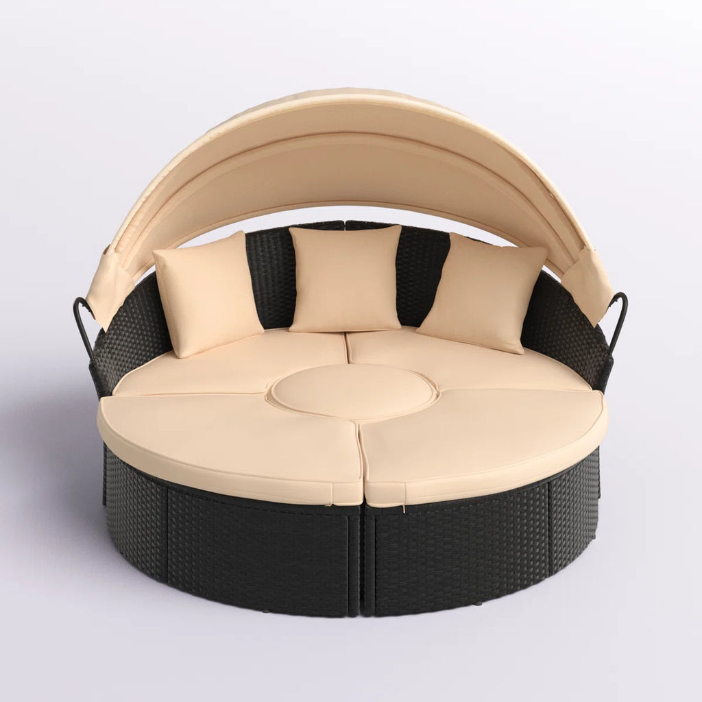 Antashia 70'' Wide Outdoor Patio Daybed with Cushions