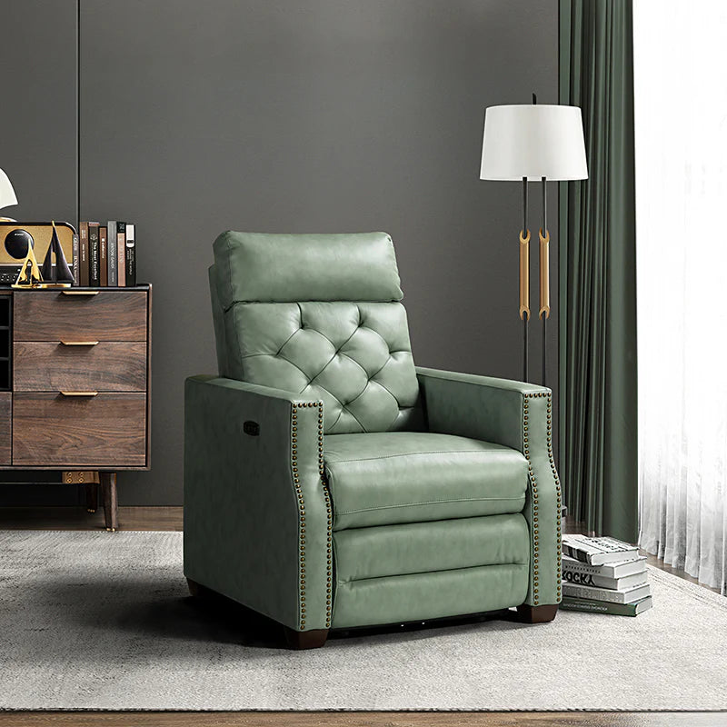 Carlota 31.5 Wide Genuine Leather Power Recliner