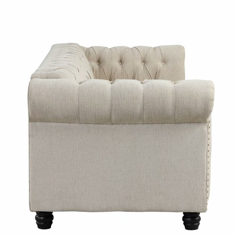 Gilles 82 Rolled Arm Chesterfield Sofa
