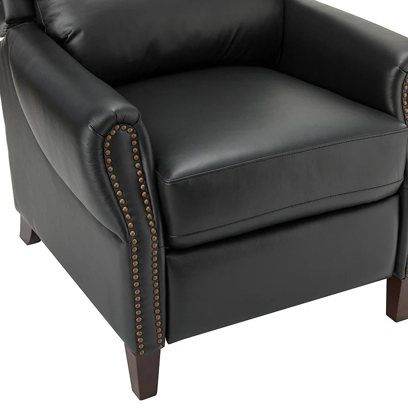 Rosaura 32.68 Wide Genuine Leather Manual Recliner