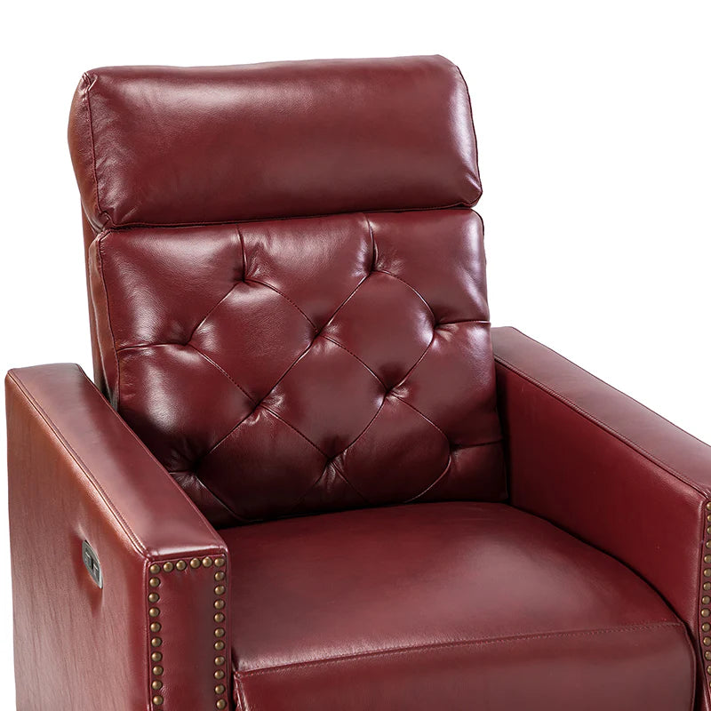 Carlota 31.5 Wide Genuine Leather Power Recliner