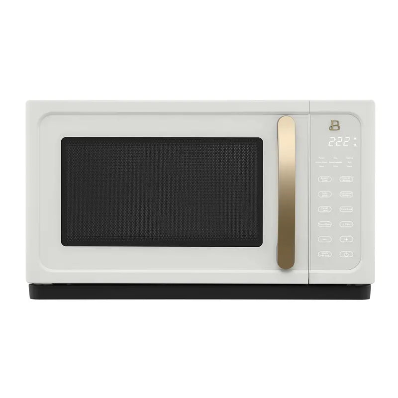 1.1 Cu ft 1000W Sensor Microwave Oven - White Icing