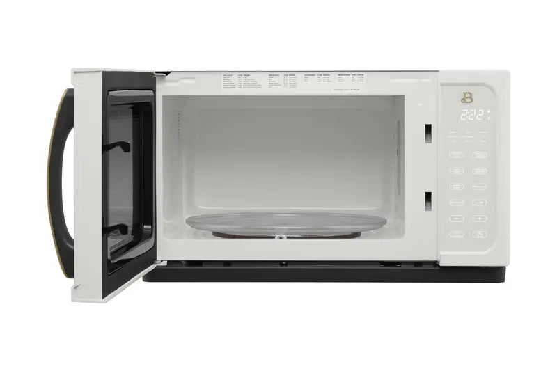 1.1-Cubic-Foot 1000W White Sensor Microwave Oven with Touch Controls ¨C Compact Kitchen Appliance