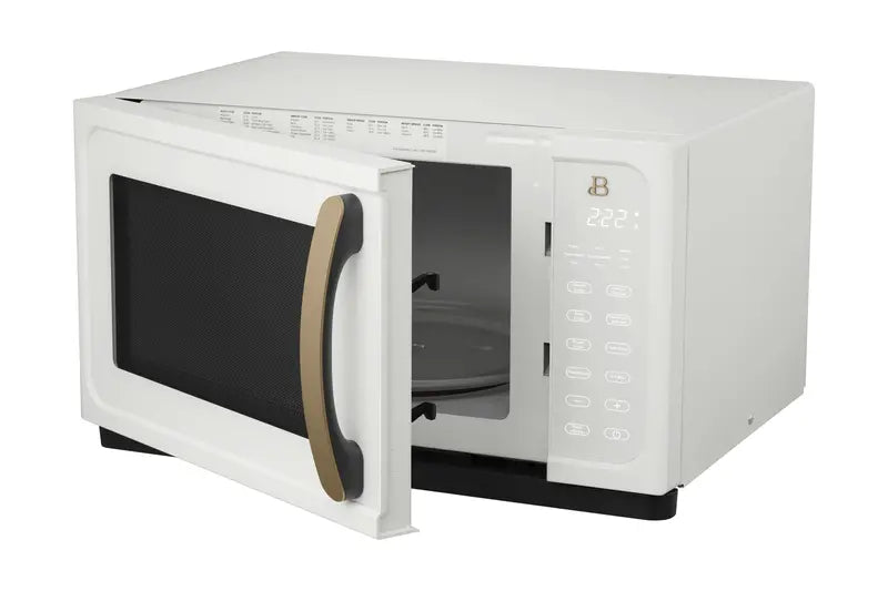 1.1-Cubic-Foot 1000W White Sensor Microwave Oven with Touch Controls ¨C Compact Kitchen Appliance