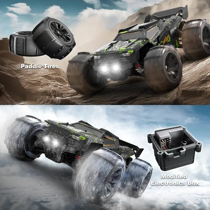 1/16 Scale Brushless RC Car ¨C 42 mph Ready-to-Run Model with Dual Batteries