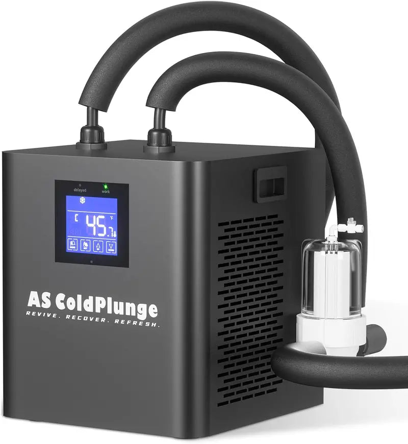 1/3 HP Cold Plunge Water Chiller: External Filter Pump &amp; Cooling System for Home Ice Bath Tubs