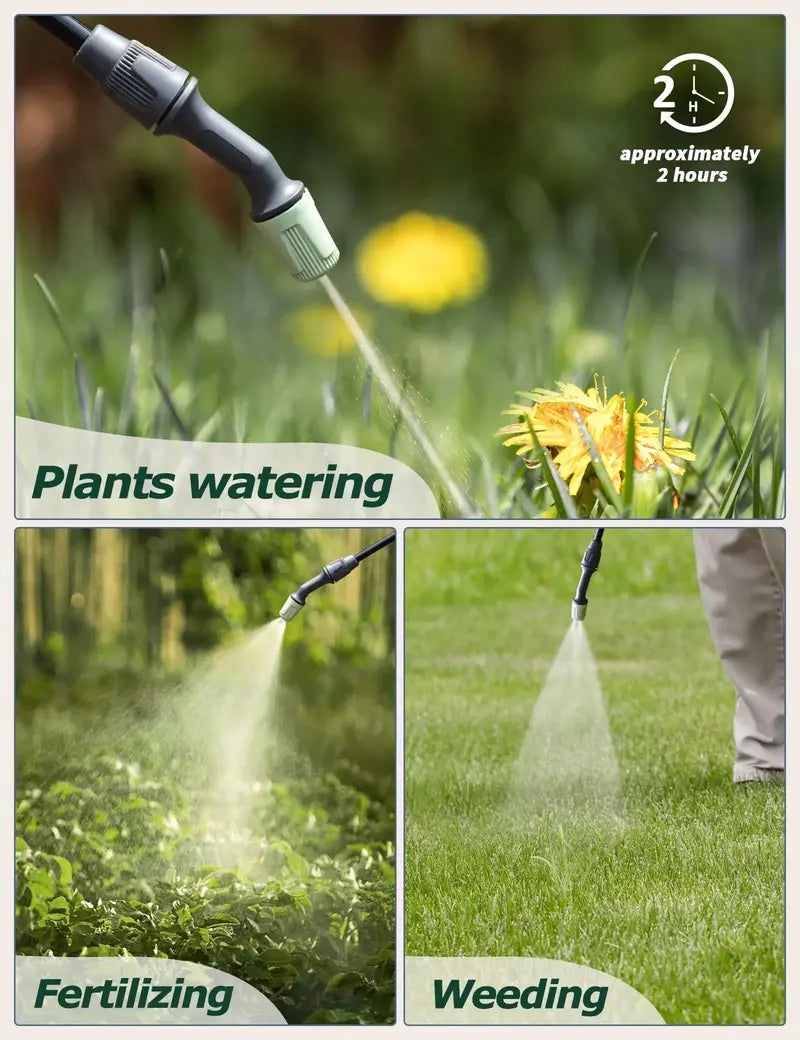 1.35-Gallon USB-Rechargeable Electric Sprayer ¨C Telescopic Wand and Precision-Adjustable Nozzle for Targeted Application