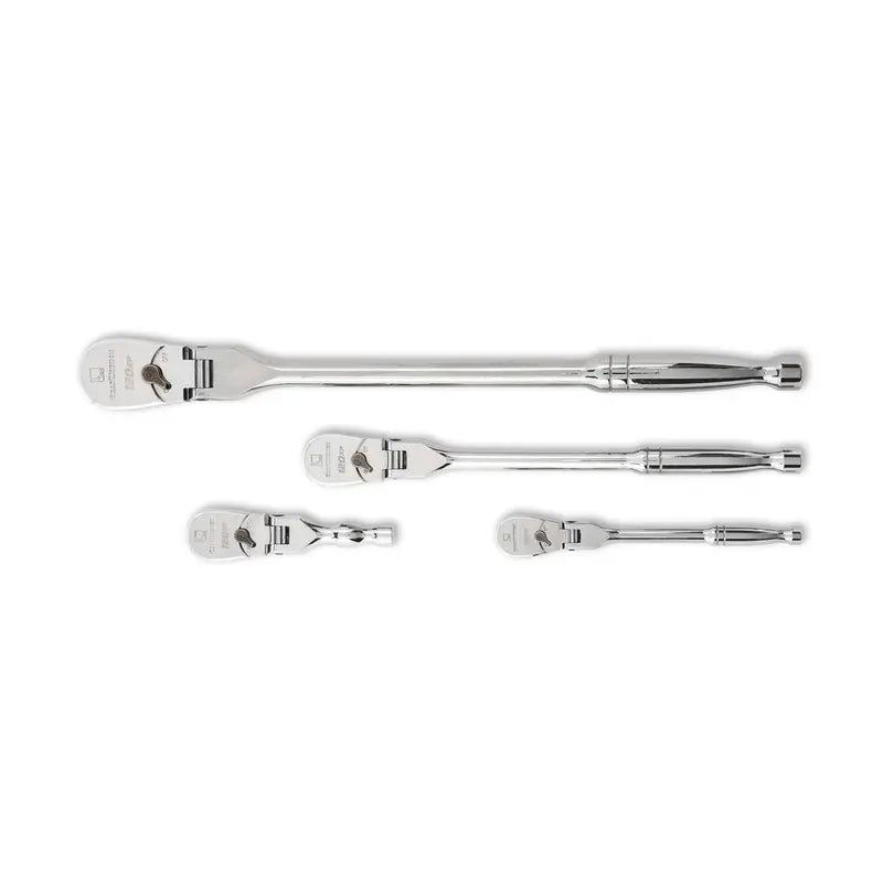 1/4″. 3/8″. 1/2″ Drive 120XP Flex Handle Ratchet Set - 4-Piece