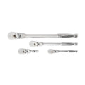 1/4″. 3/8″. 1/2″ Drive 120XP Flex Handle Ratchet Set - 4-Piece