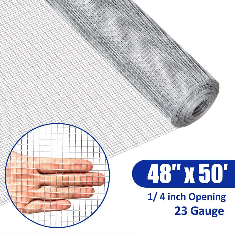 1/4-Inch 23-Gauge Galvanized Hardware Cloth (Chicken Wire) ¨C Roll or Sheet