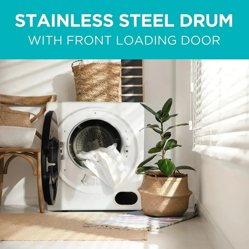 1.5 Cu. Ft. Compact Vented Electric Dryer ¨C 850W. 120V. Stainless Steel Drum