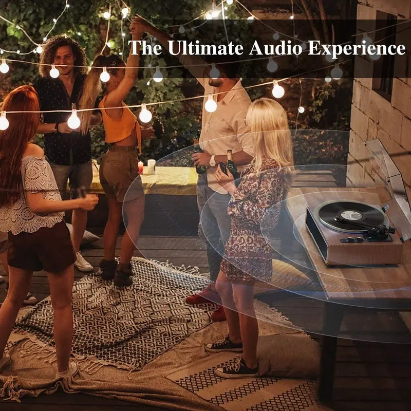 1 by ONE Belt-Drive Turntable ¨C High-Fidelity Vinyl Player with Built-in Stereo Speakers