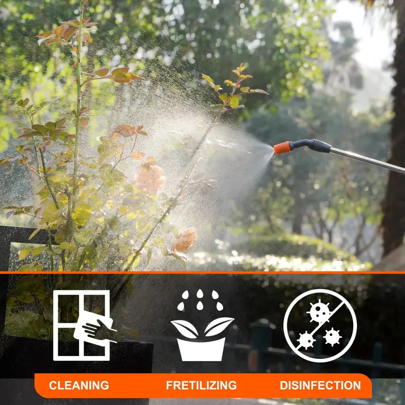 1-Gallon USB-C Rechargeable Electric Garden Sprayer ¨C Telescoping Wand. 4000mAh High-Capacity Battery
