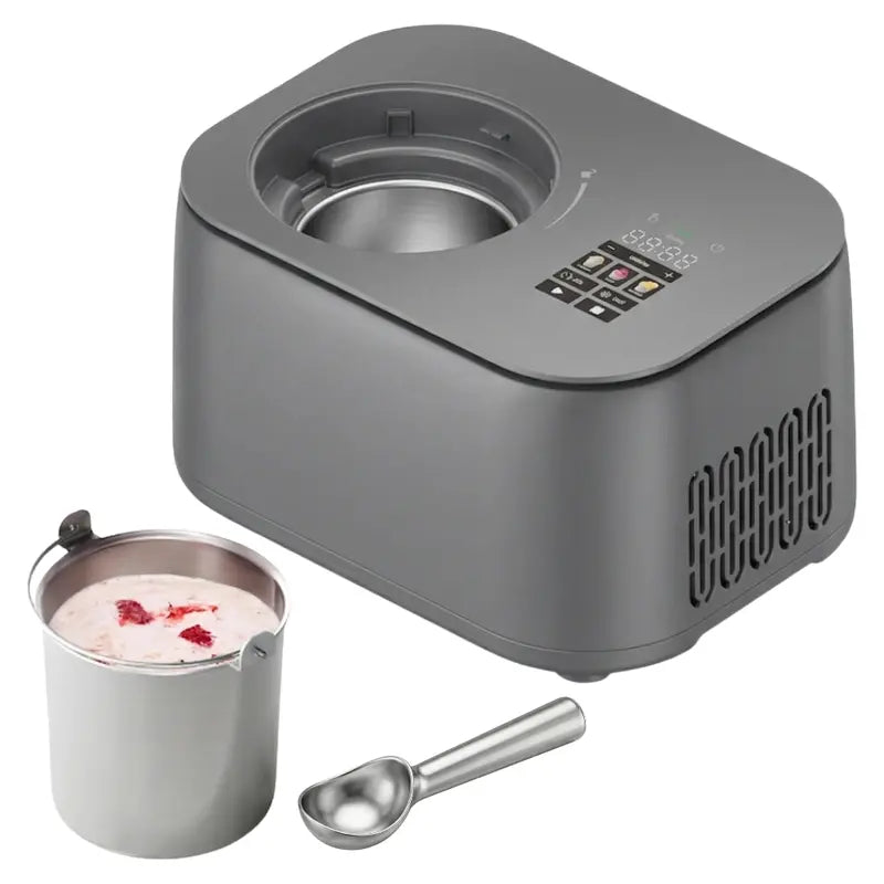 1-Pint Compressor-Based Ice Cream Maker ¨C Digital Display. 3 Preset Programs