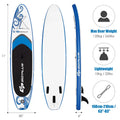 10.5- or 11-Foot Inflatable SUP ¨C 6.5-Inch Thick Stand-Up Paddle Board with Carry Bag