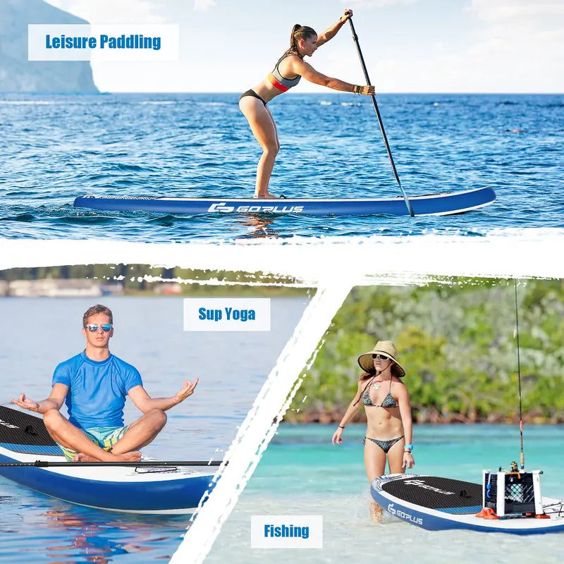 10.5- or 11-Foot Inflatable SUP ¨C 6.5-Inch Thick Stand-Up Paddle Board with Carry Bag