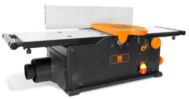 10-Amp 8-Inch Spiral Benchtop Jointer ¨C Extendable Table for Longer Workpieces