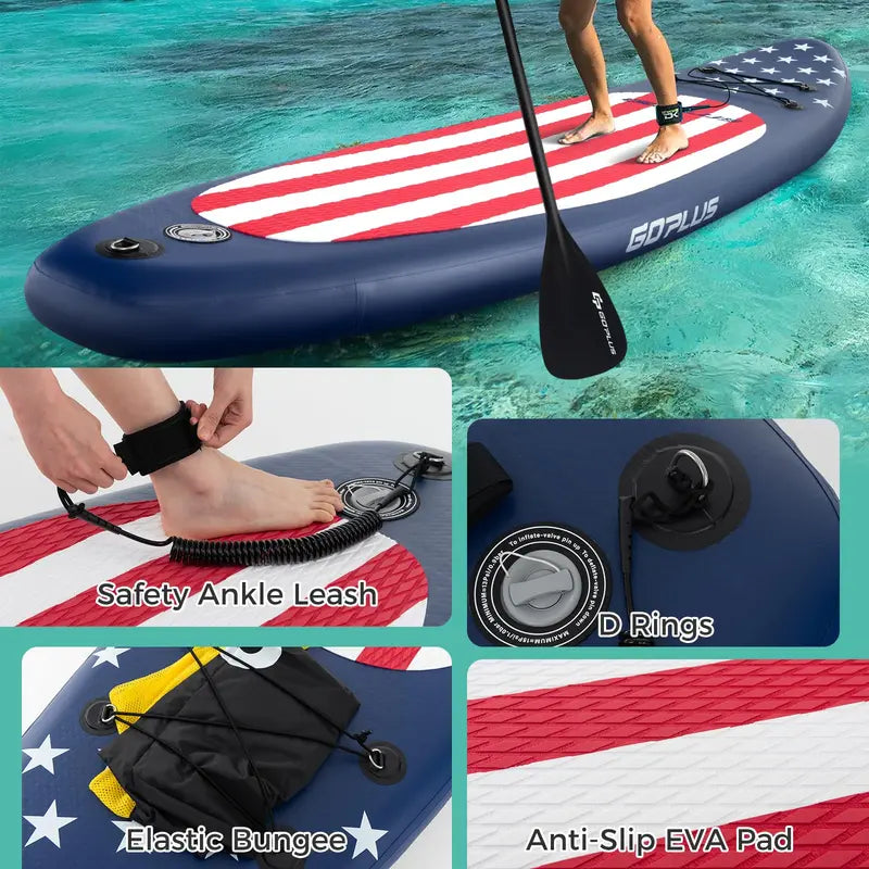 10-Foot Inflatable Stand-Up Paddle Board ¨C Lightweight SUP for Beginners and Recreational Use