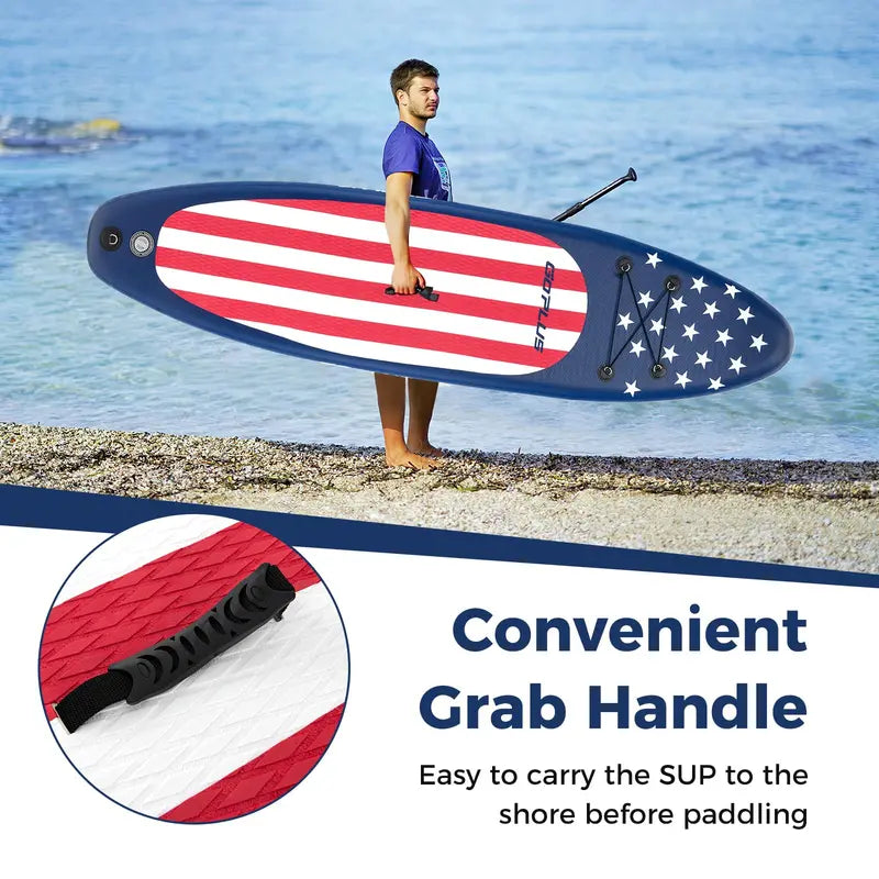 10-Foot Inflatable Stand-Up Paddle Board ¨C Lightweight SUP for Beginners and Recreational Use