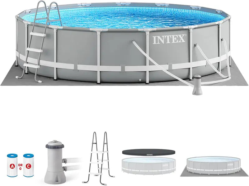 10-Foot Premium Above-Ground Swimming Pool Set ¨C 30¡å Depth. 1185-Gallon Capacity. Rust-Resistant SuperTough Frame + 330 GPH Filter Pump
