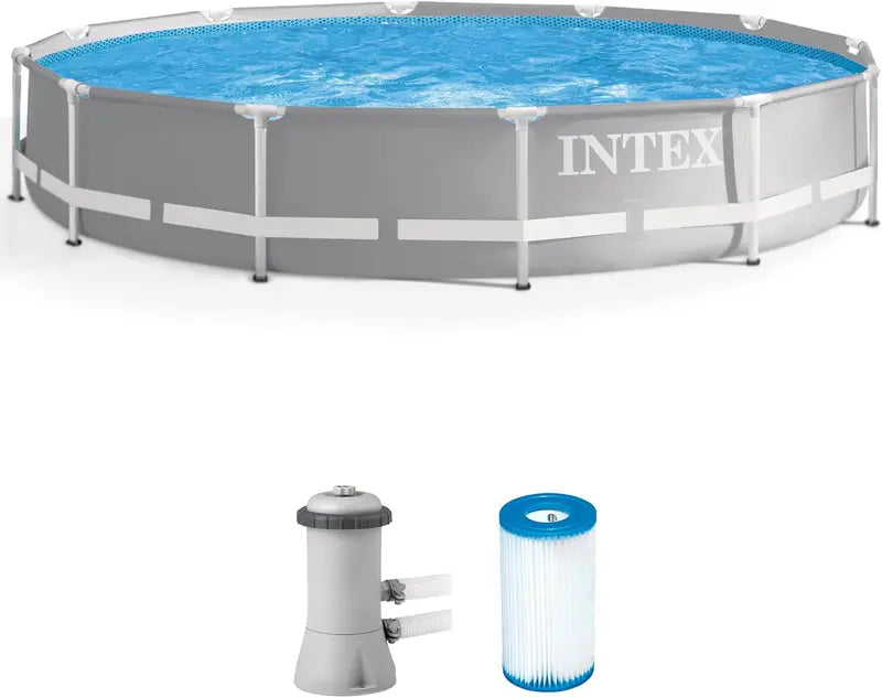 10-Foot Premium Above-Ground Swimming Pool Set ¨C 30¡å Depth. 1185-Gallon Capacity. Rust-Resistant SuperTough Frame + 330 GPH Filter Pump