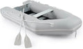 10 ft. Heavy-Duty Inflatable Dinghy ¨C 4-Person 990 lb Capacity Sport Tender Boat with Aluminum Oars &amp; Air Pump