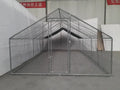 10 ft x 20 ft Outdoor Dog Kennel &amp; Chicken Run ¨C Galvanized Steel Frame. Secure Enclosed Habitat (Model 2010CG)