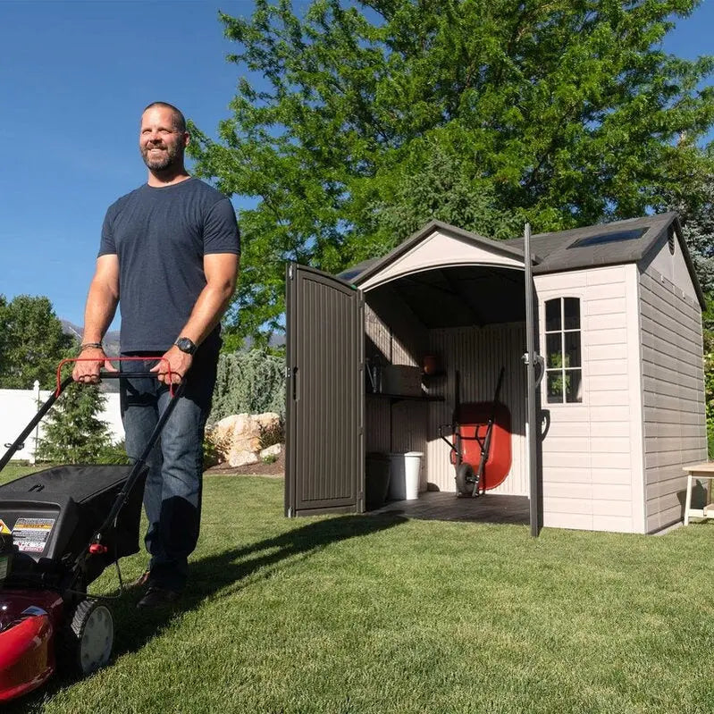 10 ft. x 8 ft. Resin Plastic Side Storage Shed ¨C Weather-Resistant Assembly Required