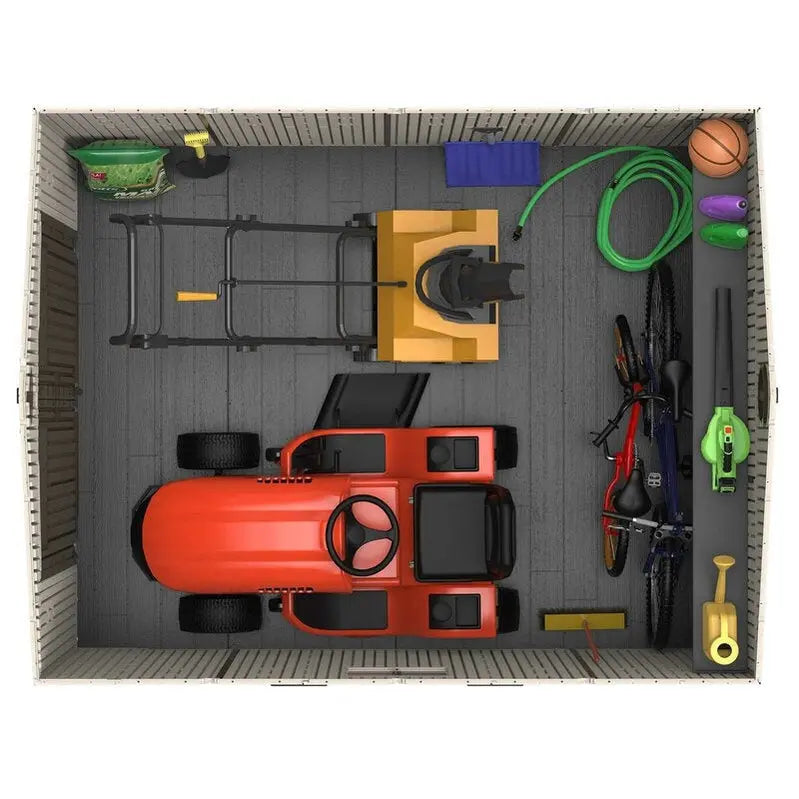 10 ft. x 8 ft. Resin Plastic Side Storage Shed ¨C Weather-Resistant Assembly Required