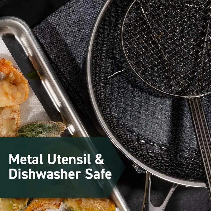 10″ Hybrid Nonstick Frying Pan - Dishwasher &amp; Oven Safe. All Cooktops Compatible