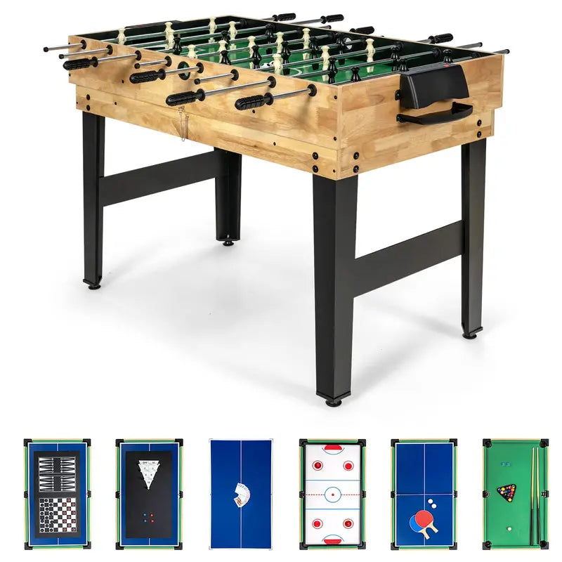10-in-1 Multi-Game Table Set ¨C Ping Pong. Air Hockey. Pool. and More