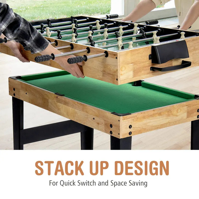 10-in-1 Multi-Game Table Set ¨C Ping Pong. Air Hockey. Pool. and More