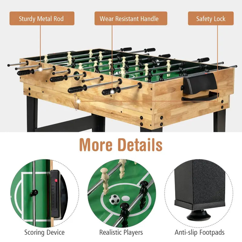 10-in-1 Multi-Game Table Set ¨C Ping Pong. Air Hockey. Pool. and More