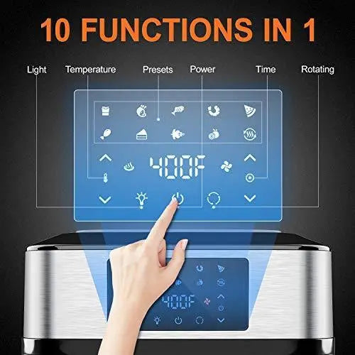 10-in-1 Smart Air Fryer Oven ¡ª 20-Quart Convection Toaster Oven with Rotisserie. Dehydrator &amp; ETL Certification