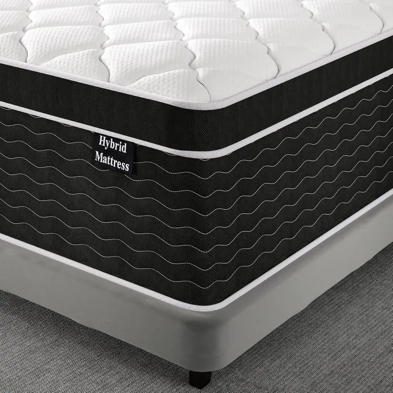 10-Inch Full-Size Hybrid Mattress in a Box ¨C Medium-Plush Support. Pocket Coils + Memory Foam. Easy Setup