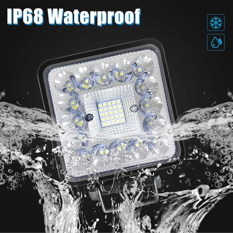 10-Pack 4-Inch Square LED Light Pods ¨C 120W. 10000LM. 12V/24V Off-Road Lighting for Trucks. ATVs. UTVs. RVs. Boats &amp; Snow Blowers