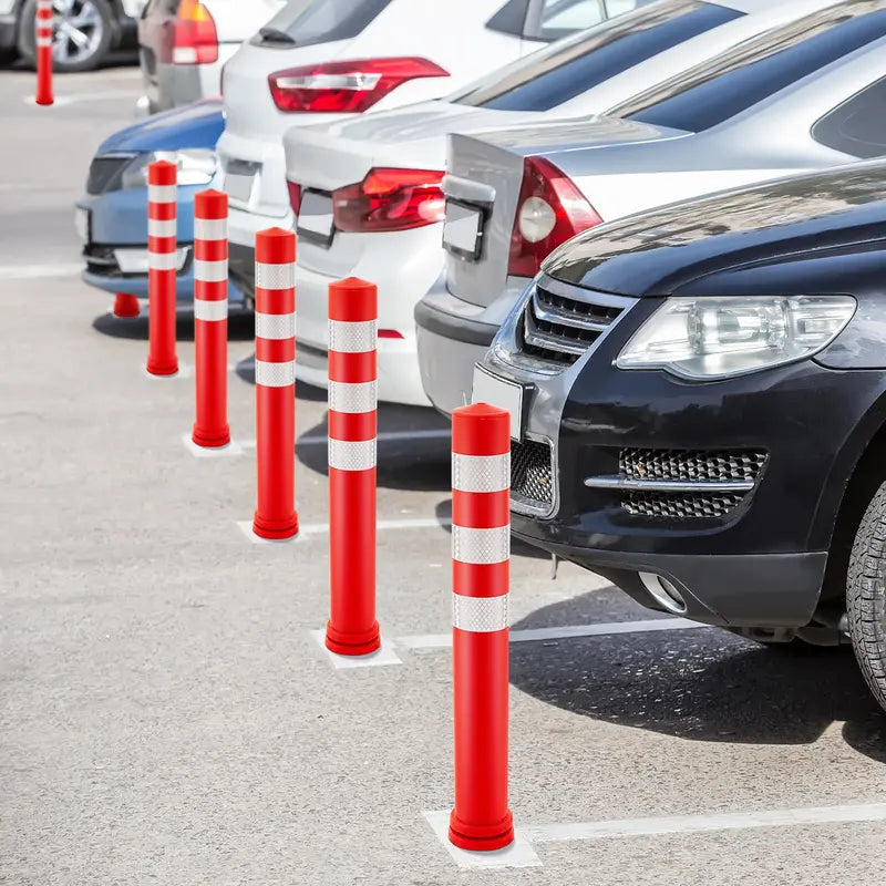 10-Pack High-Visibility Traffic Delineator Posts for Construction Zones &amp; Event Safety