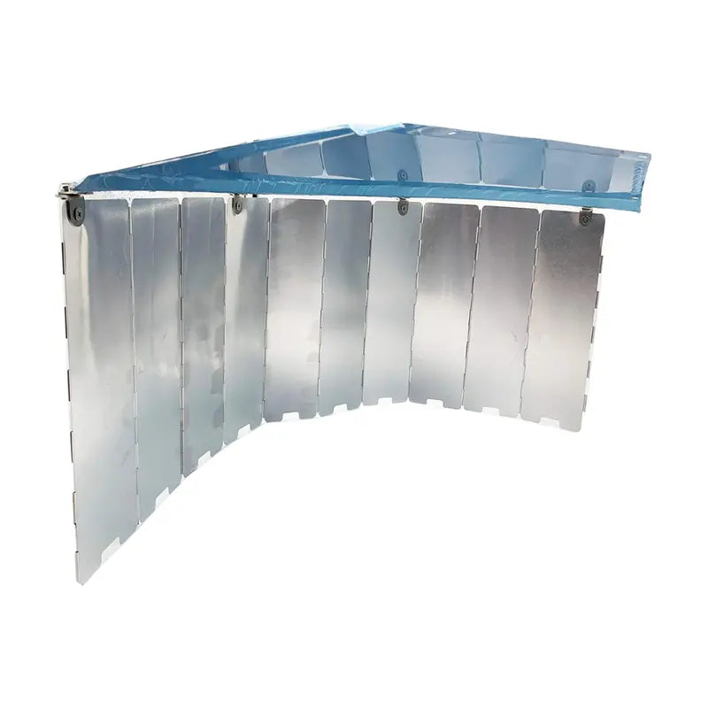 10-Panel Collapsible Aluminum Heat Reflector Shield for Patio Heaters