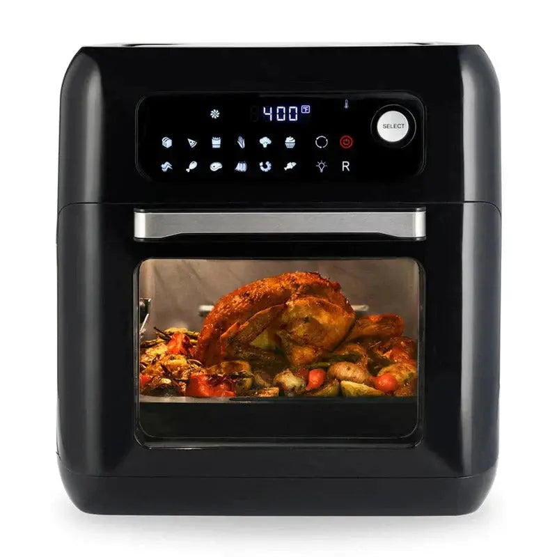 10-Quart Smart Air Fryer Oven ¨C Versatile Black Countertop Appliance for Healthy. Fast Meals