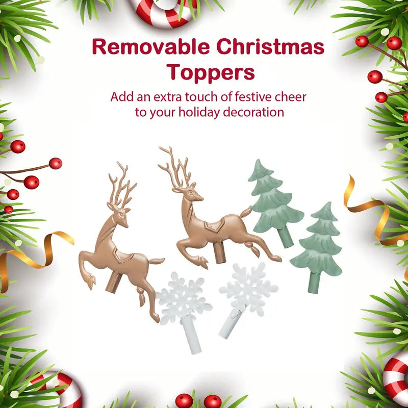 10-Slot Rolling Christmas Stocking Holder ¡ª Wheeled Stand for Easy Placement and Storage