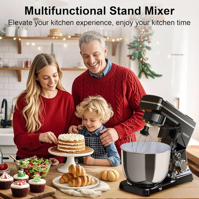 10-Speed Stand Mixer ¨C 6-Quart Tilt-Head Model with 8-in-1 Splash Guard and Dishwasher-Safe Attachments