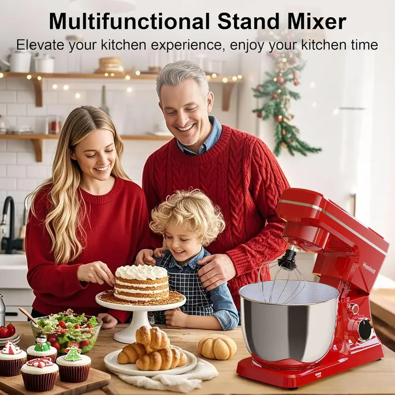 10-Speed Stand Mixer ¨C 6-Quart Tilt-Head Model with 8-in-1 Splash Guard and Dishwasher-Safe Attachments